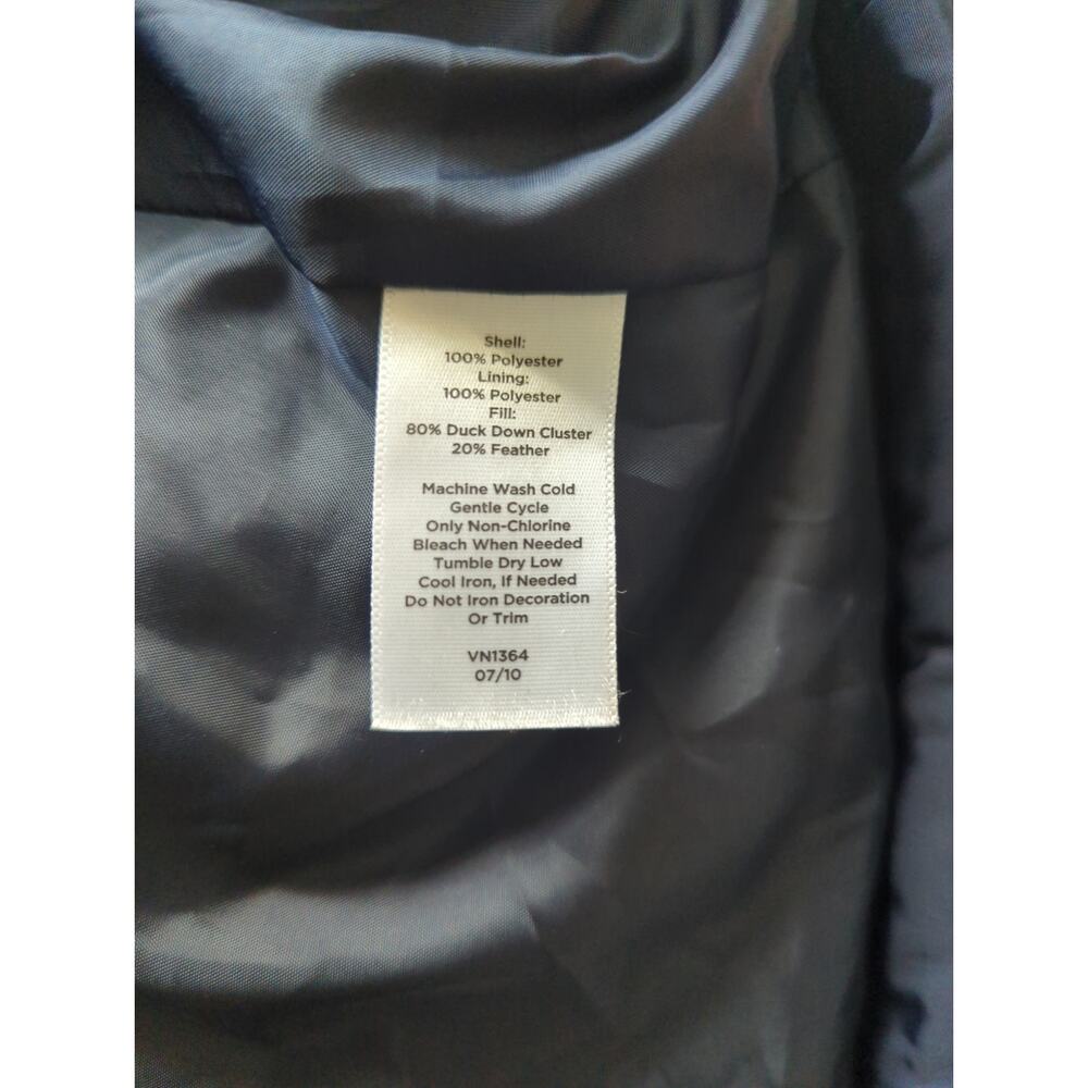 Talbot Petites | Navy Cowl Neck Full Zip Puffer Vest | XL - Picture 6 of 7